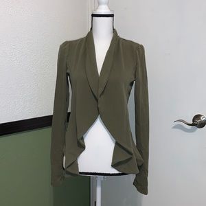 Doublju Womens Lightweight Classic Draped Open Front Blazer